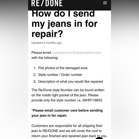 REDONE X Levi’s The Short in Pale Pink - Picture 12 of 13